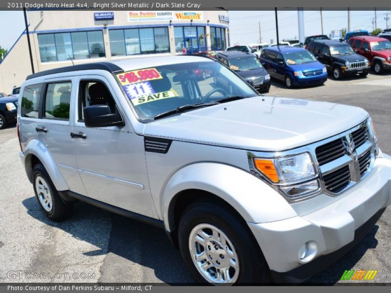 Bright Silver Metallic / Dark Slate Gray 2011 Dodge Nitro Heat 4x4