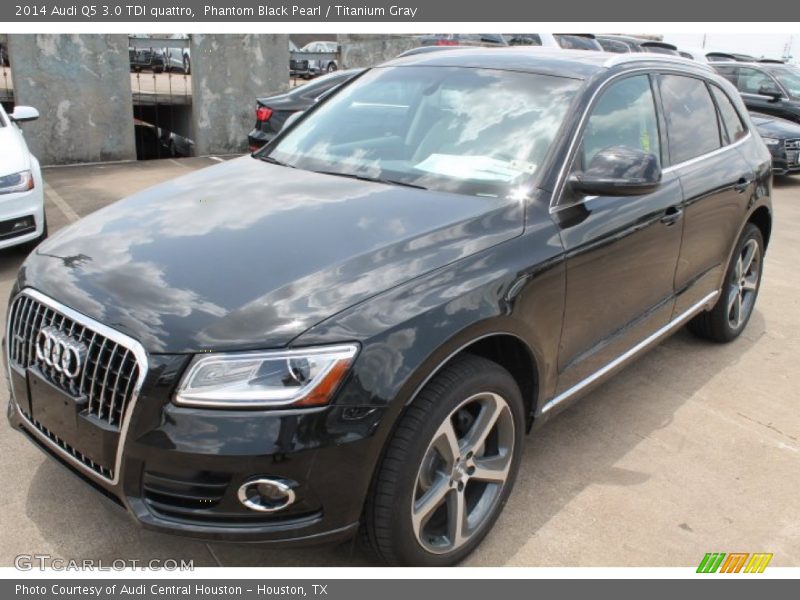 Phantom Black Pearl / Titanium Gray 2014 Audi Q5 3.0 TDI quattro