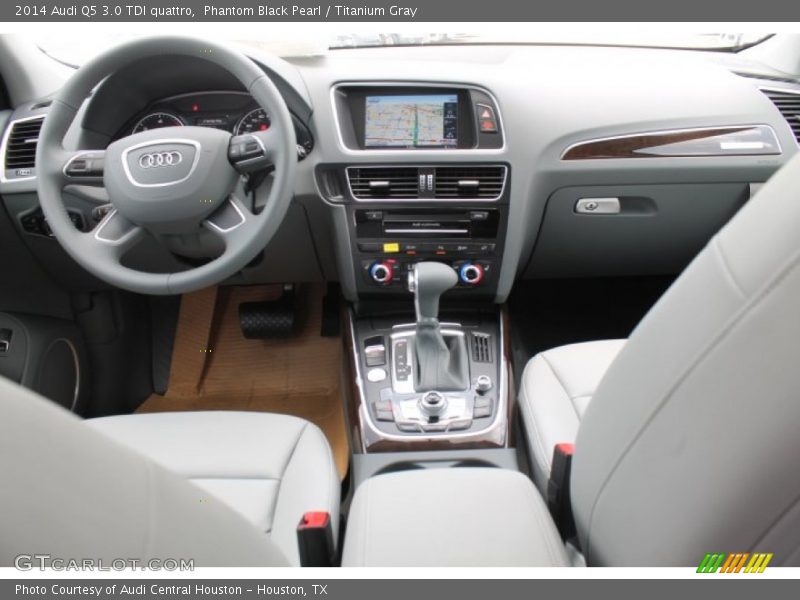 Phantom Black Pearl / Titanium Gray 2014 Audi Q5 3.0 TDI quattro