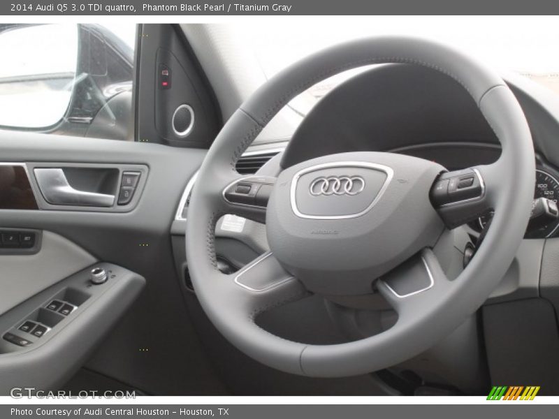 Phantom Black Pearl / Titanium Gray 2014 Audi Q5 3.0 TDI quattro