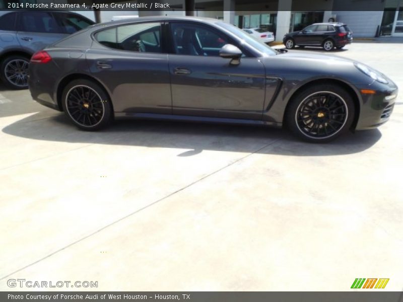 Agate Grey Metallic / Black 2014 Porsche Panamera 4