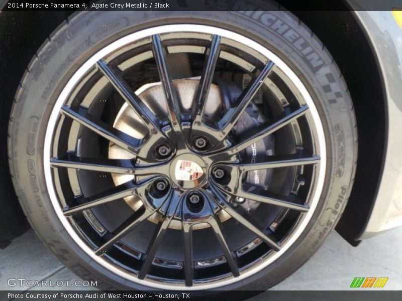 Agate Grey Metallic / Black 2014 Porsche Panamera 4