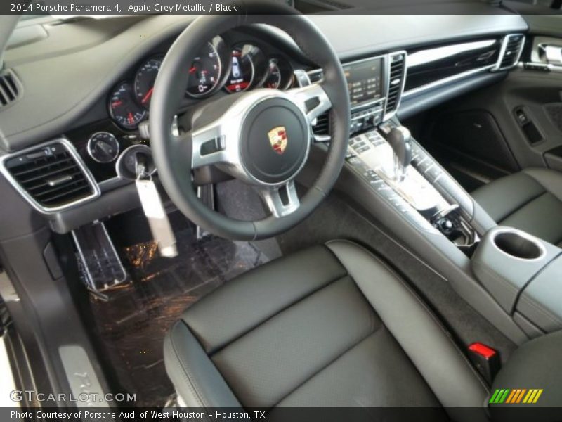 Agate Grey Metallic / Black 2014 Porsche Panamera 4