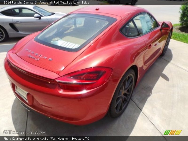 Amaranth Red Metallic / Luxor Beige 2014 Porsche Cayman S