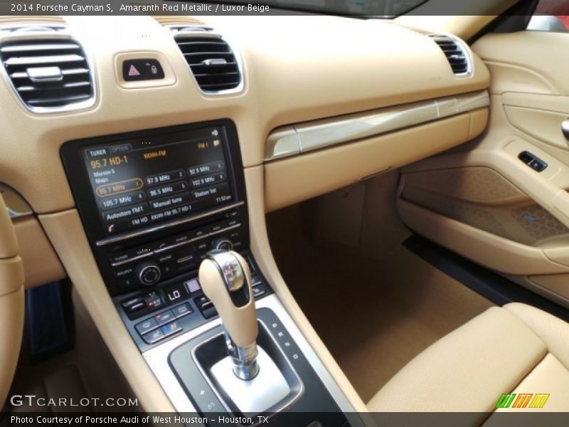 Amaranth Red Metallic / Luxor Beige 2014 Porsche Cayman S