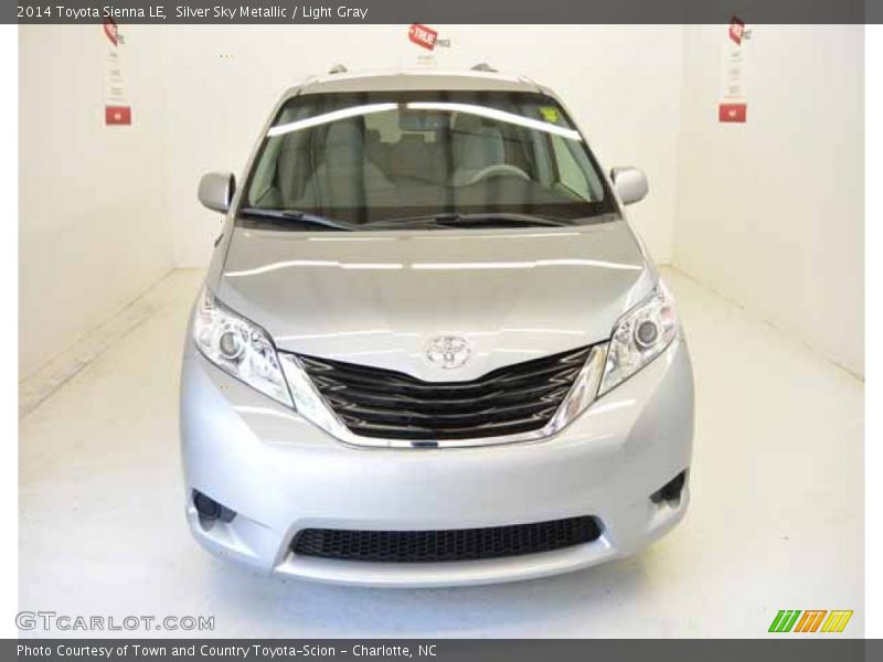 Silver Sky Metallic / Light Gray 2014 Toyota Sienna LE