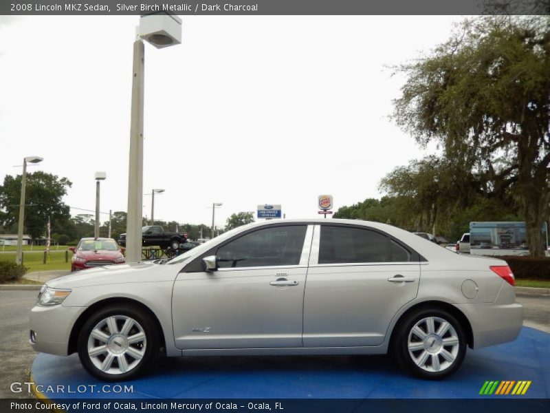 Silver Birch Metallic / Dark Charcoal 2008 Lincoln MKZ Sedan