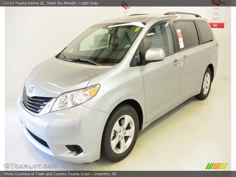 Silver Sky Metallic / Light Gray 2014 Toyota Sienna LE