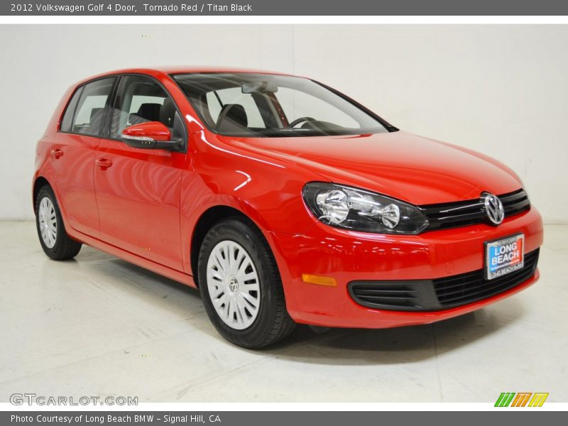 Tornado Red / Titan Black 2012 Volkswagen Golf 4 Door