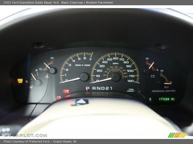 Black Clearcoat / Medium Parchment 2003 Ford Expedition Eddie Bauer 4x4