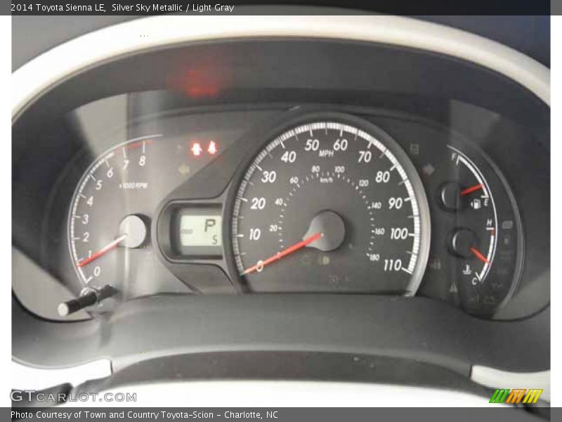 Silver Sky Metallic / Light Gray 2014 Toyota Sienna LE