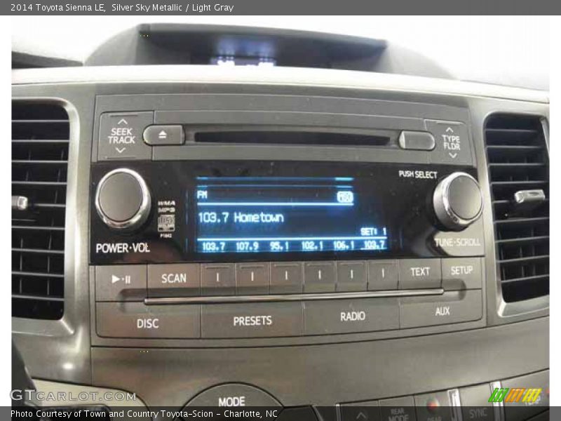 Silver Sky Metallic / Light Gray 2014 Toyota Sienna LE