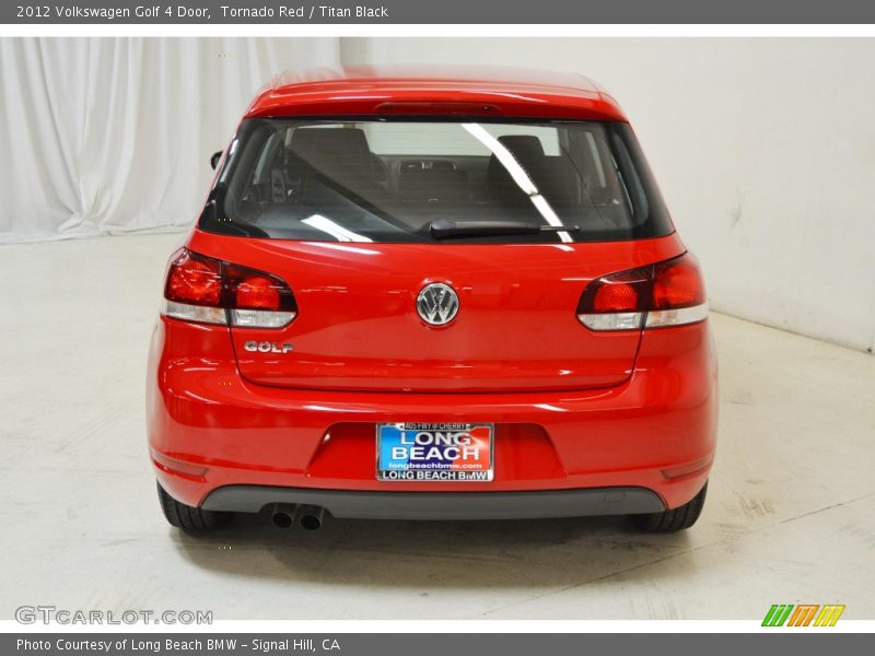Tornado Red / Titan Black 2012 Volkswagen Golf 4 Door