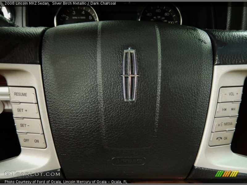 Silver Birch Metallic / Dark Charcoal 2008 Lincoln MKZ Sedan
