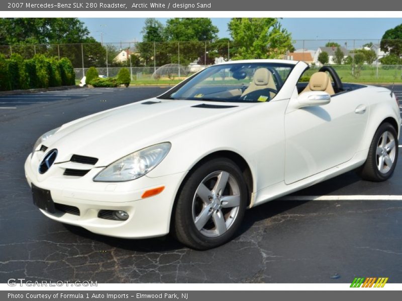 Arctic White / designo Sand 2007 Mercedes-Benz SLK 280 Roadster