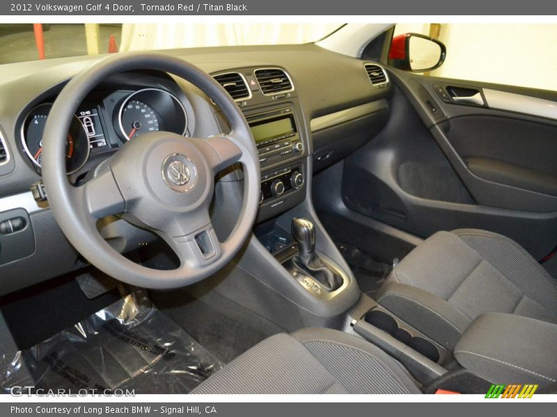 Tornado Red / Titan Black 2012 Volkswagen Golf 4 Door