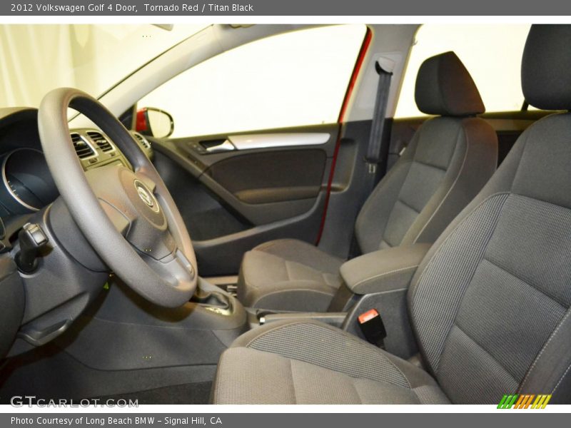 Tornado Red / Titan Black 2012 Volkswagen Golf 4 Door