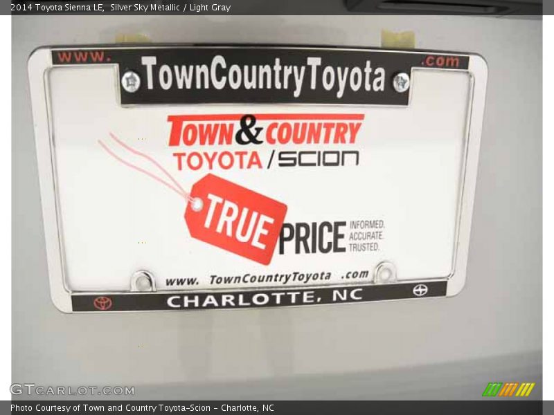 Silver Sky Metallic / Light Gray 2014 Toyota Sienna LE