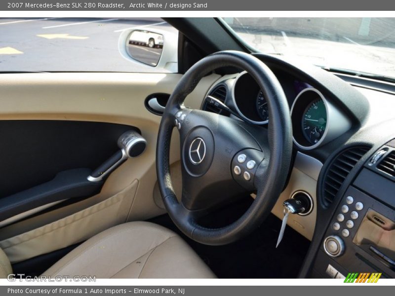 Arctic White / designo Sand 2007 Mercedes-Benz SLK 280 Roadster