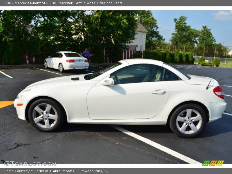 Arctic White / designo Sand 2007 Mercedes-Benz SLK 280 Roadster