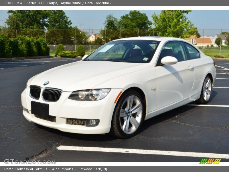 Alpine White / Coral Red/Black 2007 BMW 3 Series 335i Coupe