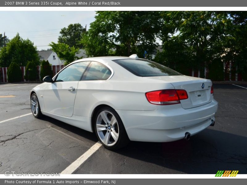 Alpine White / Coral Red/Black 2007 BMW 3 Series 335i Coupe