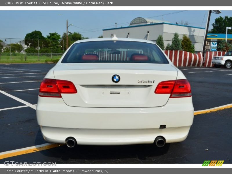 Alpine White / Coral Red/Black 2007 BMW 3 Series 335i Coupe