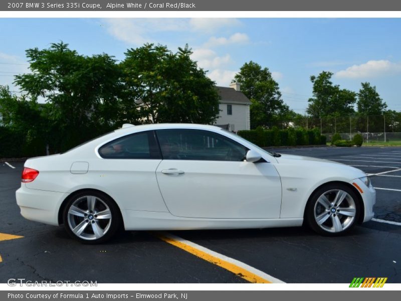 Alpine White / Coral Red/Black 2007 BMW 3 Series 335i Coupe