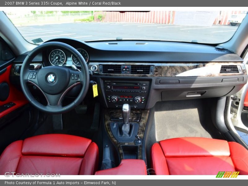 Alpine White / Coral Red/Black 2007 BMW 3 Series 335i Coupe
