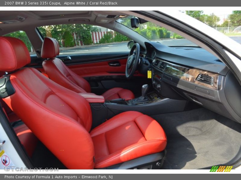 Alpine White / Coral Red/Black 2007 BMW 3 Series 335i Coupe