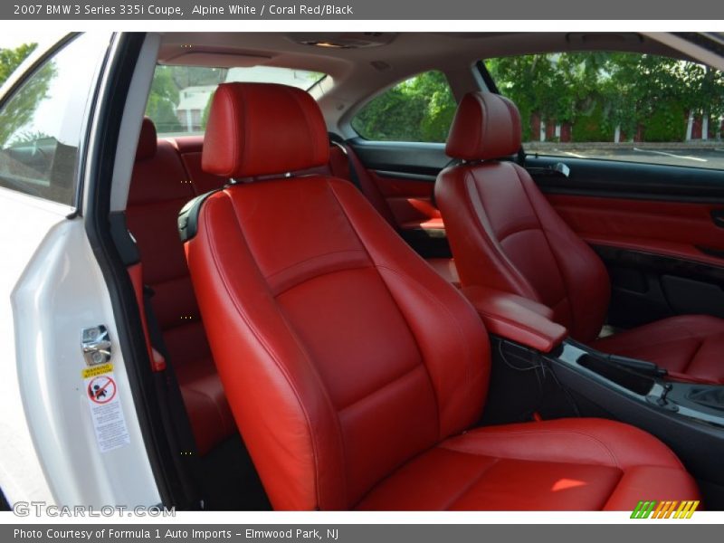 Alpine White / Coral Red/Black 2007 BMW 3 Series 335i Coupe