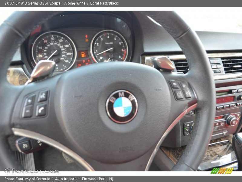 Alpine White / Coral Red/Black 2007 BMW 3 Series 335i Coupe