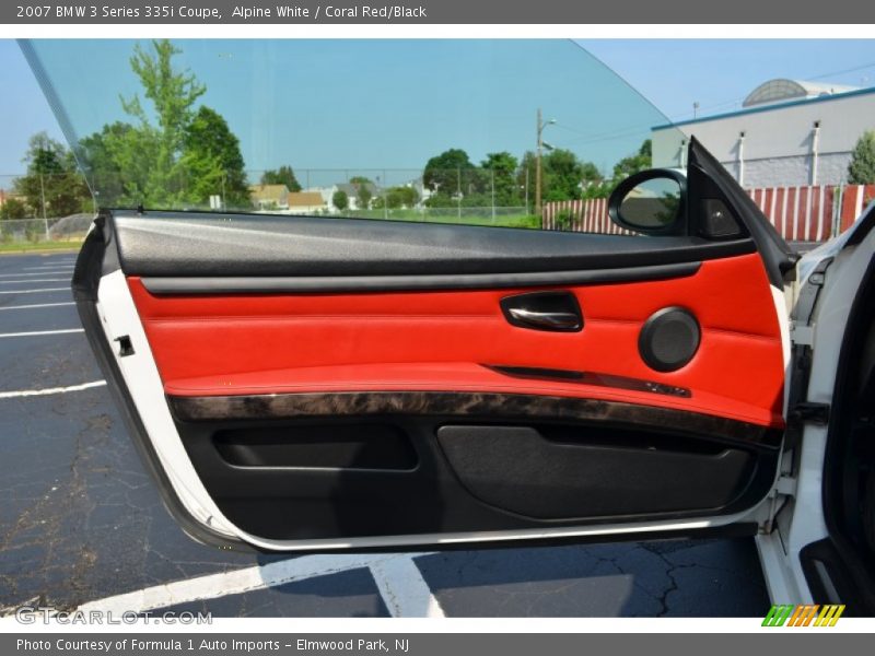 Alpine White / Coral Red/Black 2007 BMW 3 Series 335i Coupe
