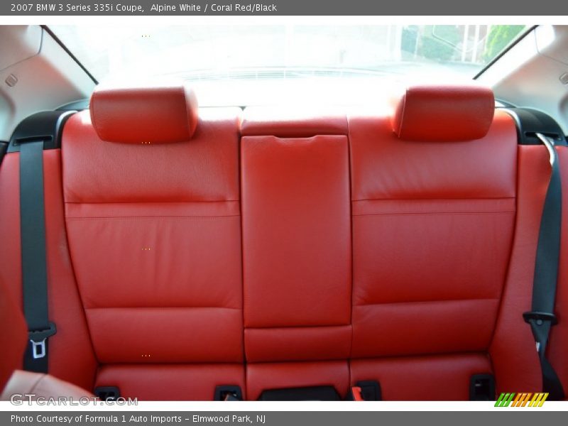 Alpine White / Coral Red/Black 2007 BMW 3 Series 335i Coupe