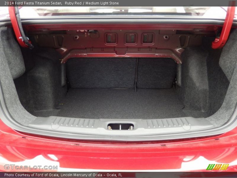 Ruby Red / Medium Light Stone 2014 Ford Fiesta Titanium Sedan