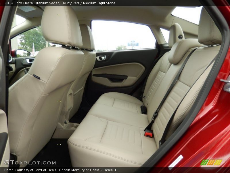 Ruby Red / Medium Light Stone 2014 Ford Fiesta Titanium Sedan