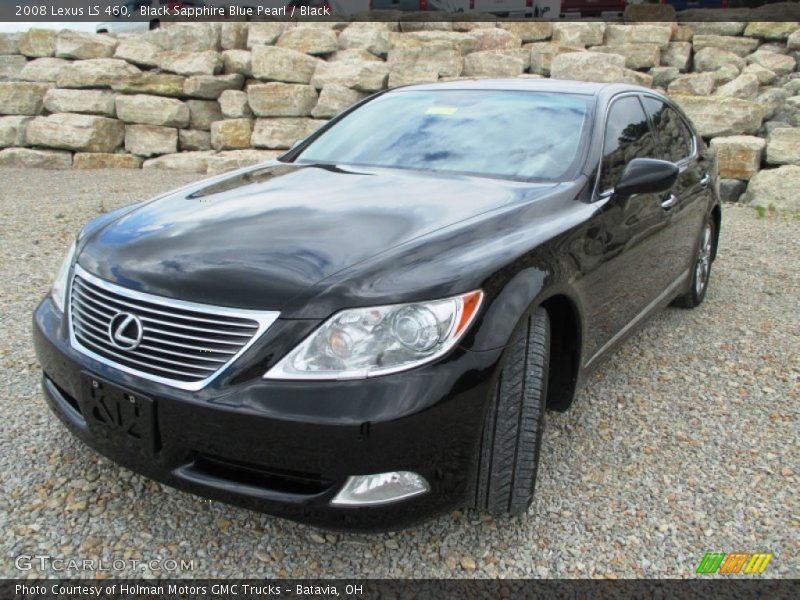 Black Sapphire Blue Pearl / Black 2008 Lexus LS 460