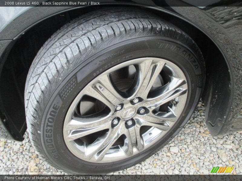 Black Sapphire Blue Pearl / Black 2008 Lexus LS 460