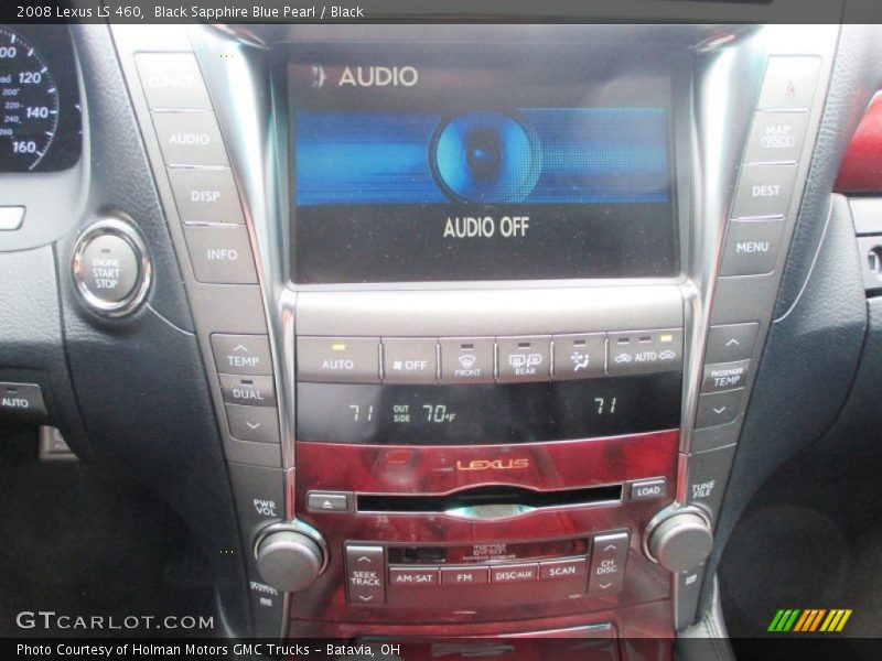 Black Sapphire Blue Pearl / Black 2008 Lexus LS 460