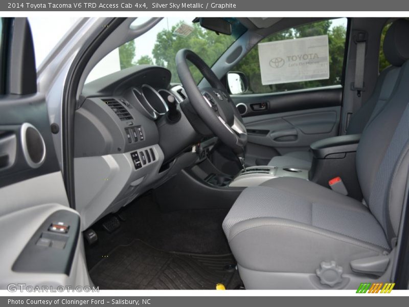 Silver Sky Metallic / Graphite 2014 Toyota Tacoma V6 TRD Access Cab 4x4