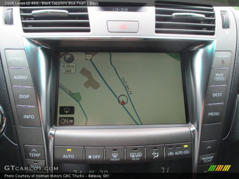Black Sapphire Blue Pearl / Black 2008 Lexus LS 460