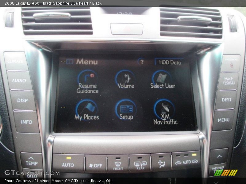Black Sapphire Blue Pearl / Black 2008 Lexus LS 460