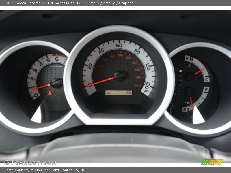 Silver Sky Metallic / Graphite 2014 Toyota Tacoma V6 TRD Access Cab 4x4