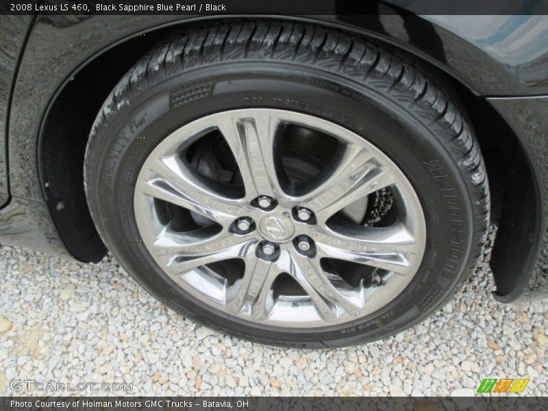 Black Sapphire Blue Pearl / Black 2008 Lexus LS 460