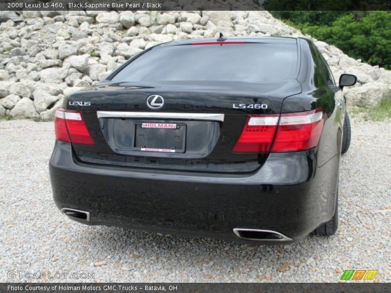 Black Sapphire Blue Pearl / Black 2008 Lexus LS 460