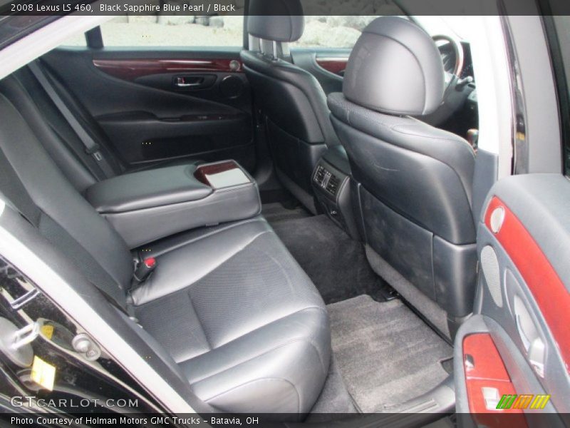 Black Sapphire Blue Pearl / Black 2008 Lexus LS 460
