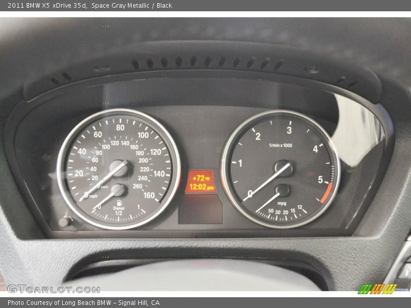 Space Gray Metallic / Black 2011 BMW X5 xDrive 35d