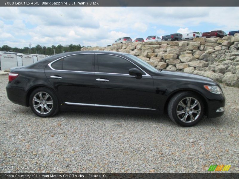 Black Sapphire Blue Pearl / Black 2008 Lexus LS 460