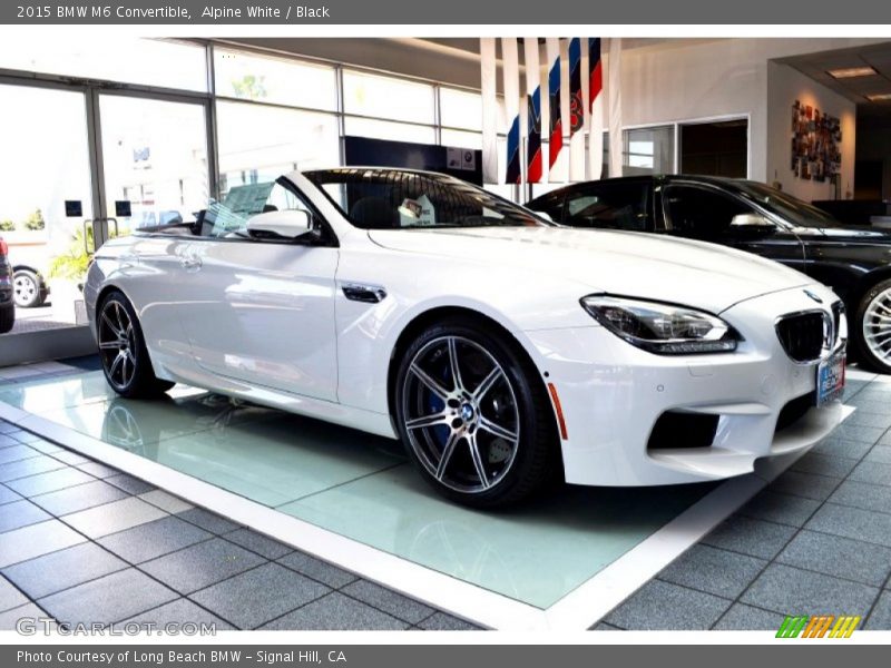 Alpine White / Black 2015 BMW M6 Convertible