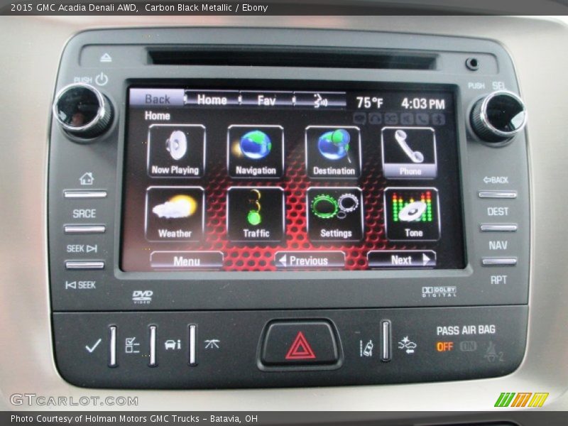 Carbon Black Metallic / Ebony 2015 GMC Acadia Denali AWD
